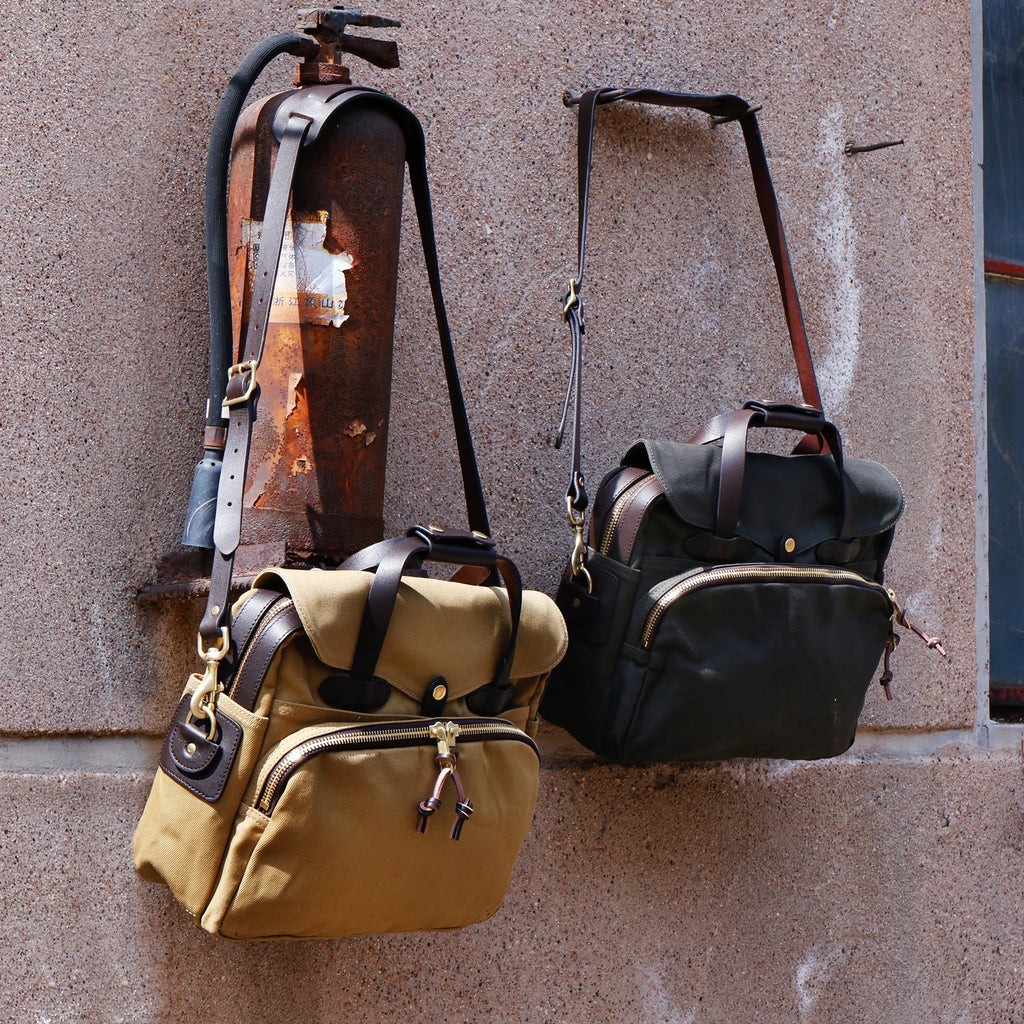 Tailor Brando 70258 American Heavy Canvas Bag Size 39*34*9cm Saddle Leather Shoulder Strap Business Computer Bag