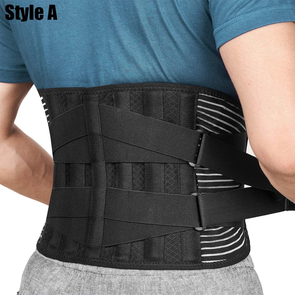 Back Lumbar Support Belt Waist Orthopedic Brace Posture  Men Women Corset Spine Decompression Waist Trainer Pain Relief