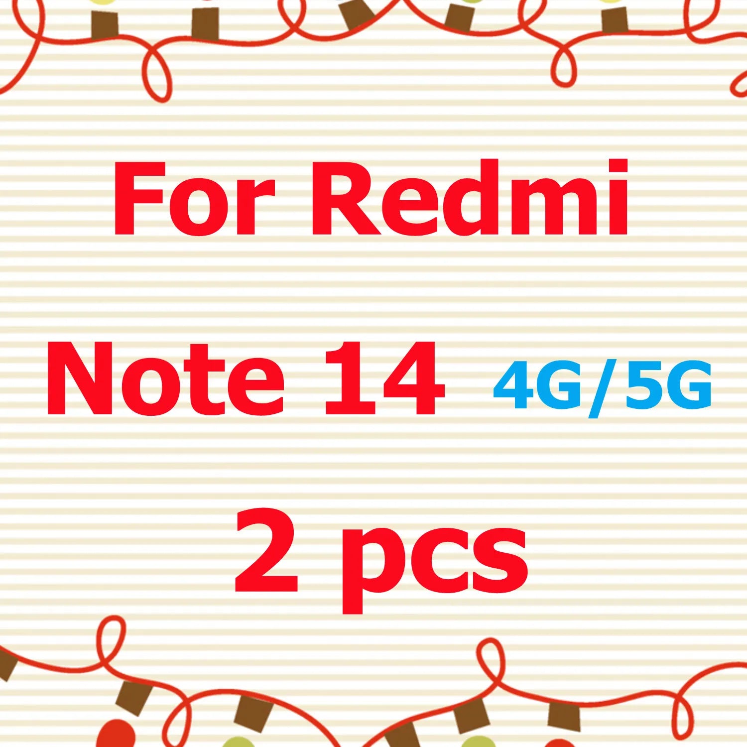 Screen Protector For Xiaomi Redmi Note 14 4G/5G Tempered Crystal Bubble Free 9H Hardness Tempered Glass HD Screen Protector