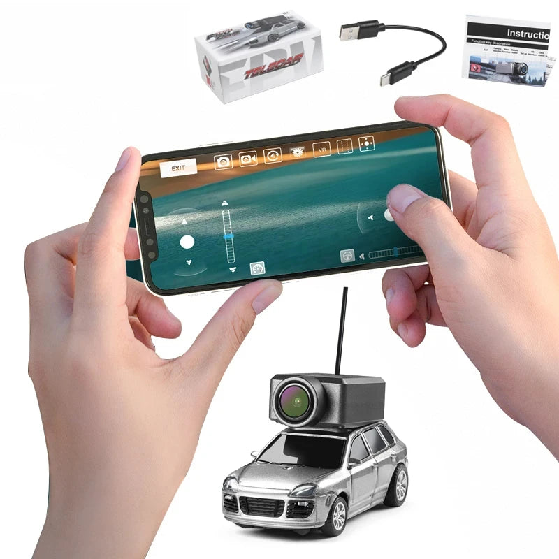 WLtoys 6401 Mini RC Cars 1:64 with 720P FPV Camera, Wifi APP Control, 2025 New RC Racing Car Toy, Kids Gifts for Boys Girls