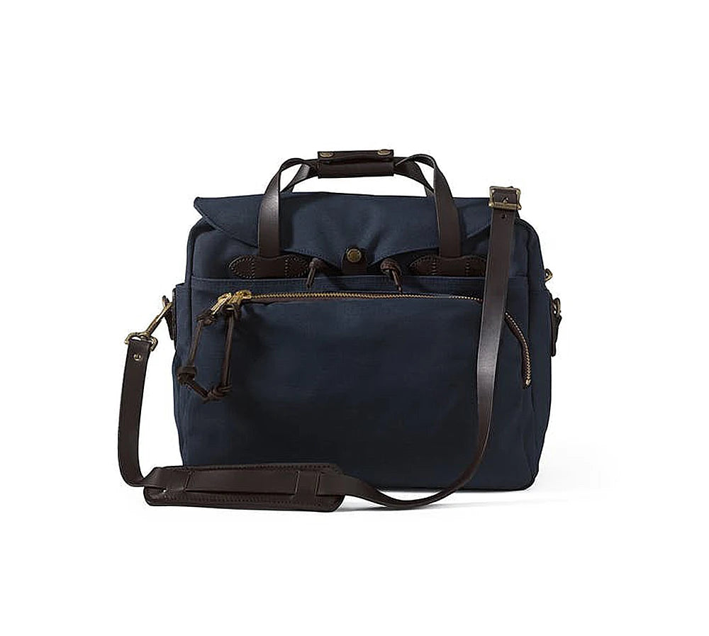 Tailor Brando 70258 American Heavy Canvas Bag Size 39*34*9cm Saddle Leather Shoulder Strap Business Computer Bag