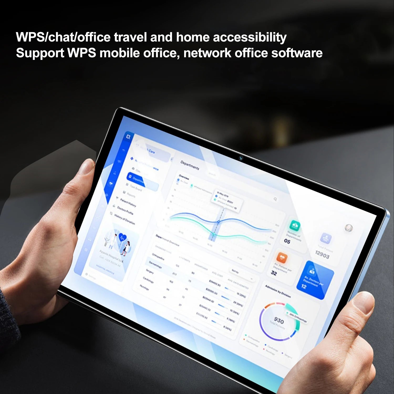 BDF-Y7 Global Version Tablets New 10.1 Inch Octa Core 8GB RAM 256GB ROM Android 12 Google Play 4G Phone Call 5G WiFi Tablet PC