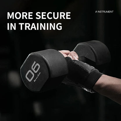 Guantes de Gym Medio Dedo con Silicona Antideslizante – Halterofilia y Ciclismo, Unisex