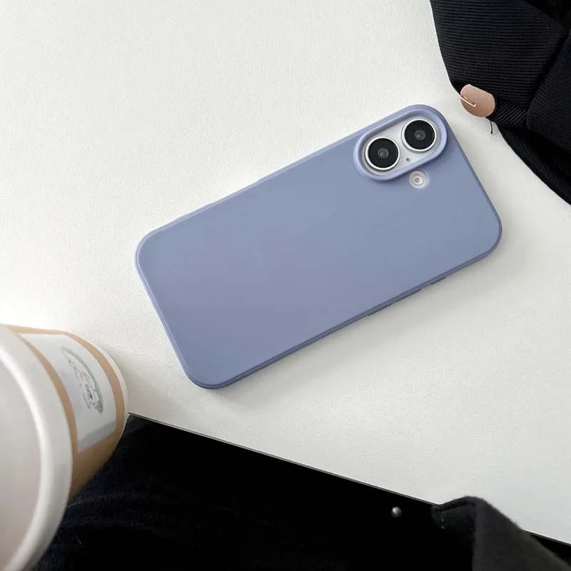Luxury Candy Color Soft Cases for IPhone 15 14 16 13 Pro Max 16plus 16Pro Bumper Shockproof TPU Silicone Back Cover Caque