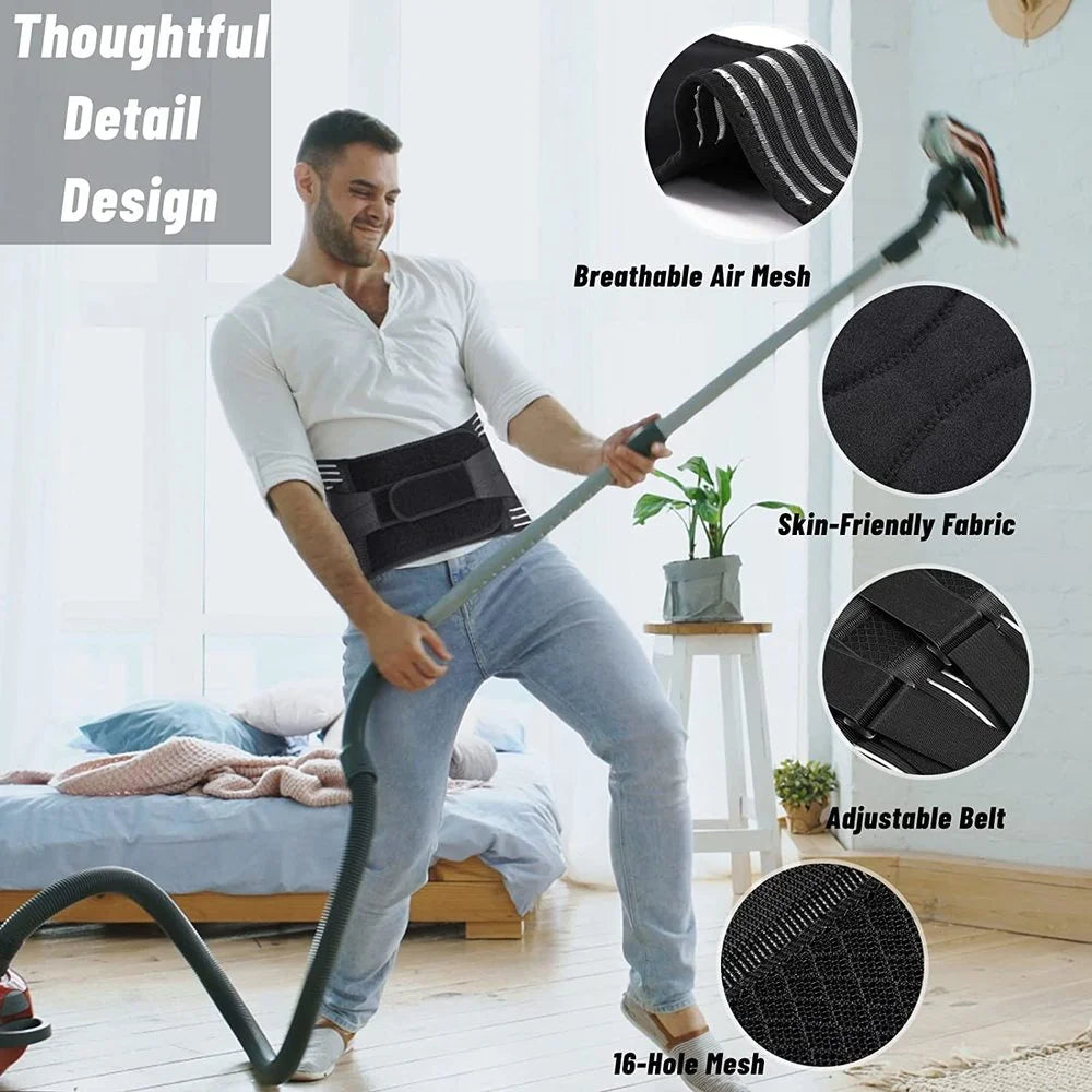 Back Lumbar Support Belt Waist Orthopedic Brace Posture  Men Women Corset Spine Decompression Waist Trainer Pain Relief