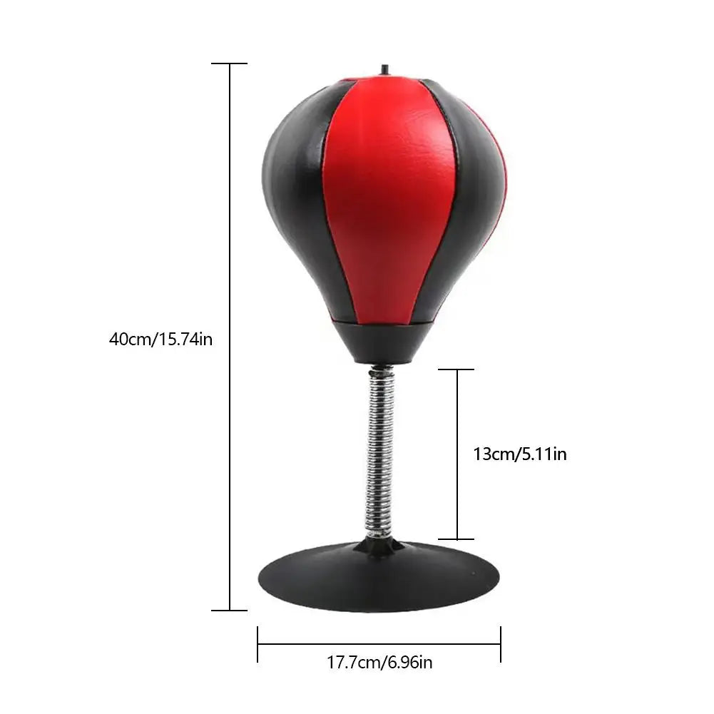 Desktop Punching Bag Super Strong Suction Boxing Speed Ball Stress Buster For Office Table Fun Gift For Friends Coworker Adult