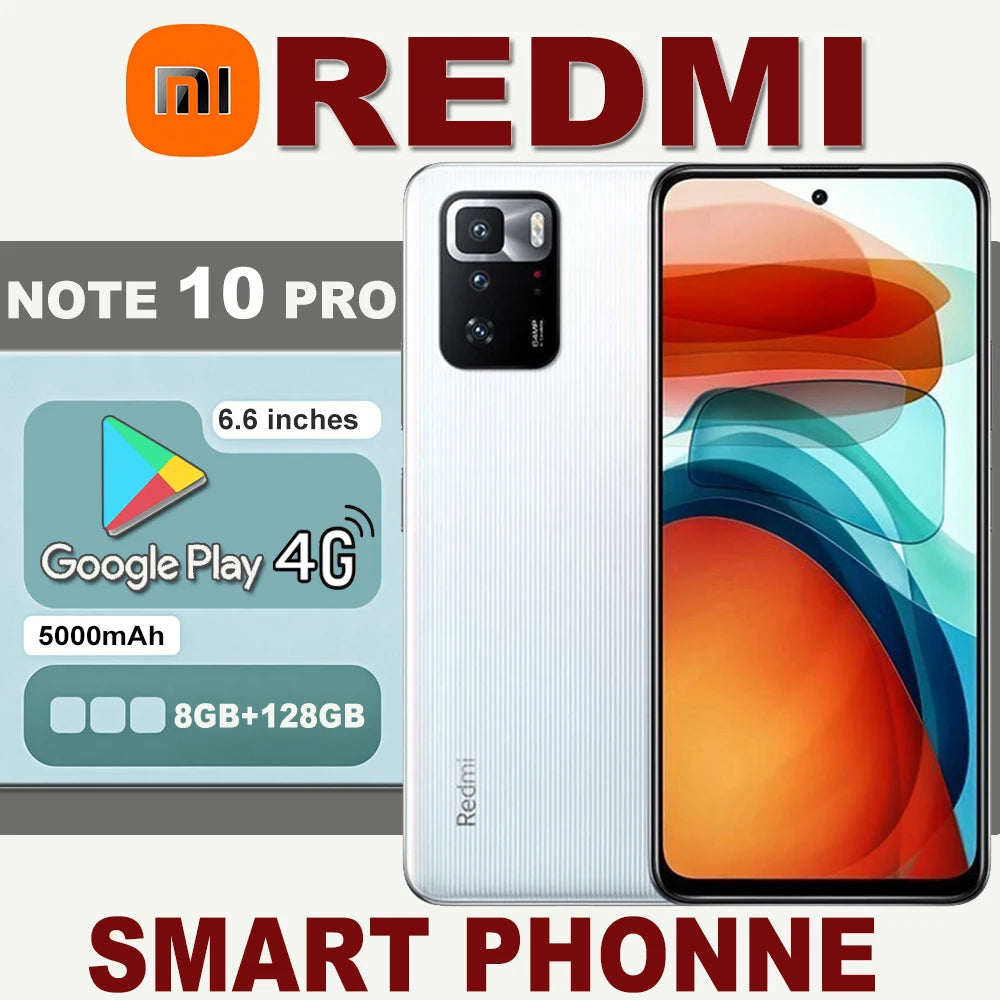 [EU/US/UK specifications] Redmi Note 10 Pro 8GB+128GB 5000mAh 67W/NFC/GPSOriginal 4G Smartphone Xiaomi