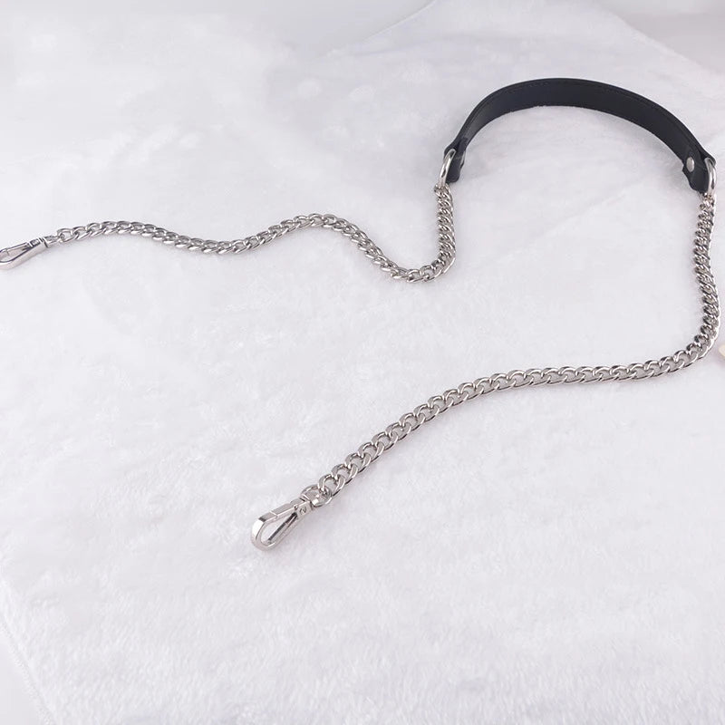120cm Metal Bag Chain Replacement PU Leather Bags Straps for DIY Handbag Handles Shoulder Straps Accessories Bags Handles