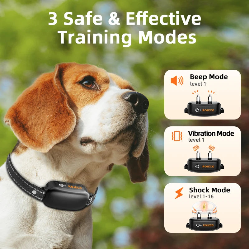 Collar de Entrenamiento para Perros ROJECO PD521 – Control Remoto 1000m, IPX7