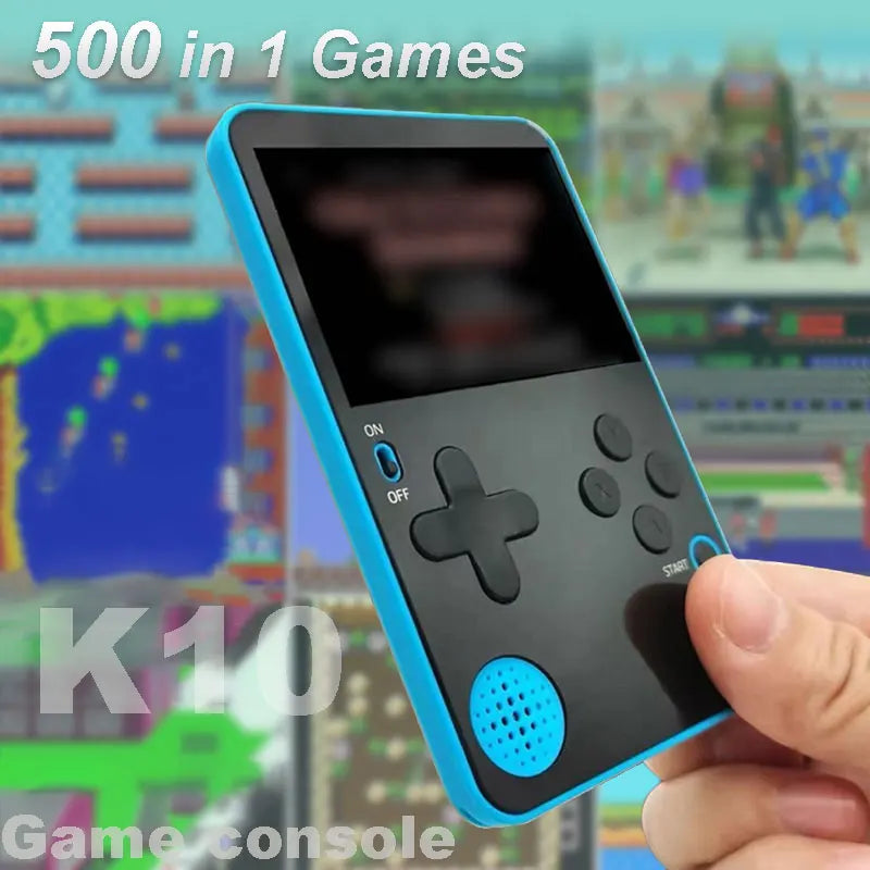 Mini Handheld Game Console Built-in 500 Retro Games 2.4inch LCD Screen Console for Kids Toy Game Portable Video Game Player