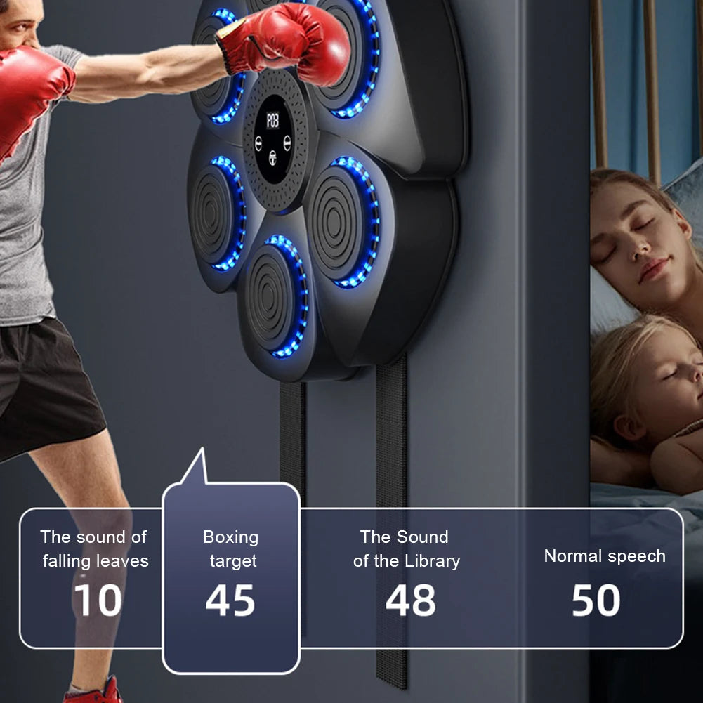 Smart Bluetooth Music Boxing Machine Gloves Boxing Training Punching Bag Boxing Equipment Muay Thai Home Gym For Adults Kids