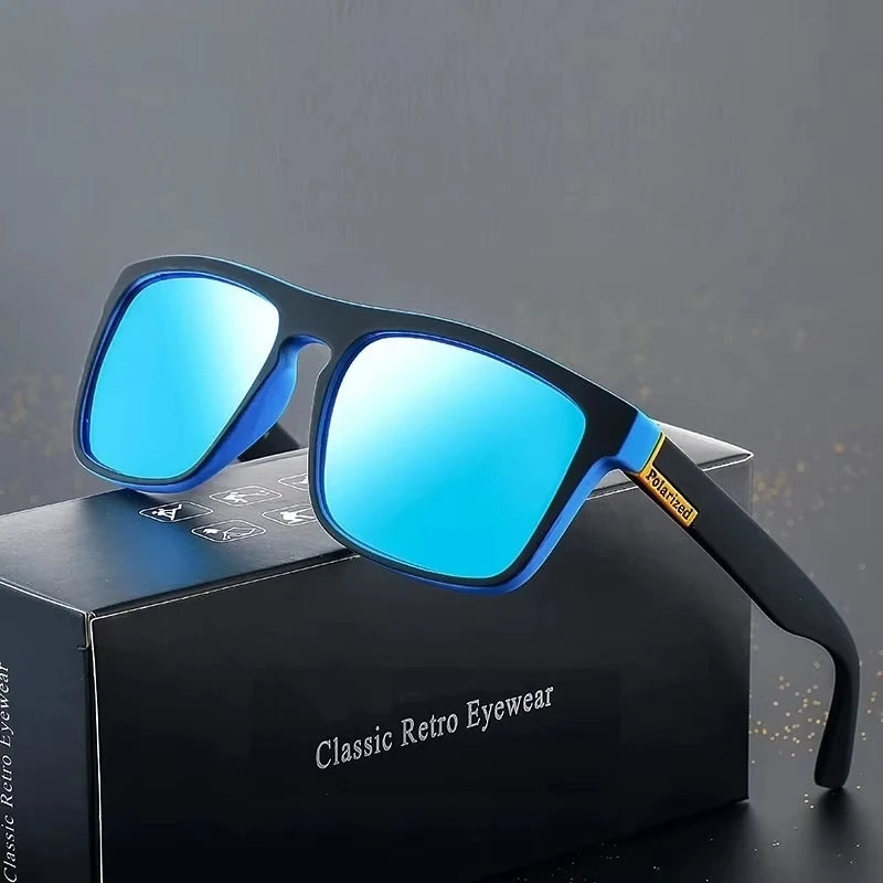 Luxury Polarized Sunglasses Fashion Square Male Sun Glasses Vintage Driving Fishing Eyeglasses Sport Shades UV
