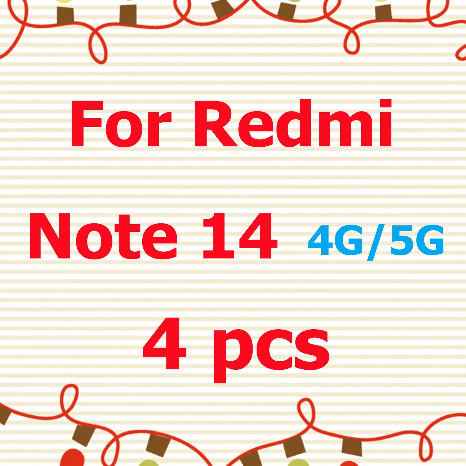 Screen Protector For Xiaomi Redmi Note 14 4G/5G Tempered Crystal Bubble Free 9H Hardness Tempered Glass HD Screen Protector