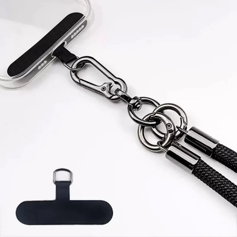 3/5pcs Mobile Phone T-shaped Strap Plate Sheet Cellphone Case Braid Lanyard Accessories Weave Card for iPhone 14 15 16 17 Xiaom