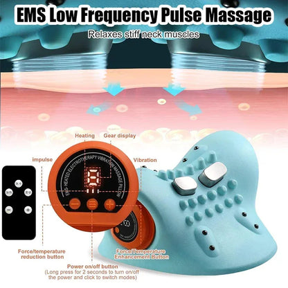 Almohada Masajeadora Eléctrica para Cuello y Cabeza