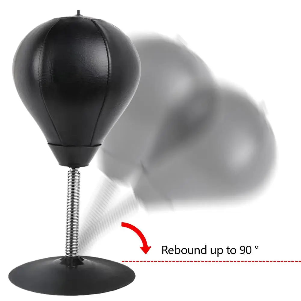 Desktop Punching Bag Super Strong Suction Boxing Speed Ball Stress Buster For Office Table Fun Gift For Friends Coworker Adult