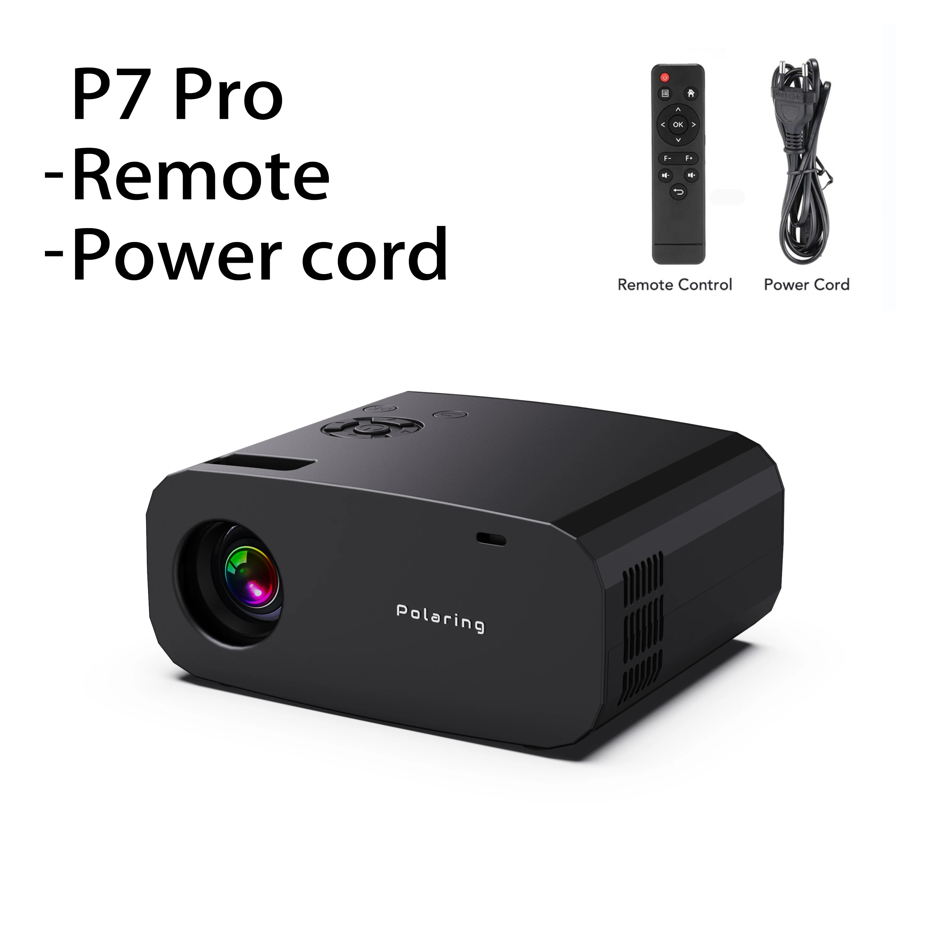 Polaring P7 Pro Projector Android 4K Projector 6G Wifi BT Full HD 350ANSI Lumens Home Cinema Office Proyector Camping Proyector