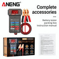 Car Battery Tester ANENG BT-172 12V Status Indicator Charge System Analyzer Voltage Meter Digital Display Alligator Clips Tool