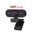 Cámara Web HD 2K 1080P 720P 480P para ordenador portátil de escritorio Mini cámara Web USB con micrófonos cubierta de cámara Web para YouTube Skype