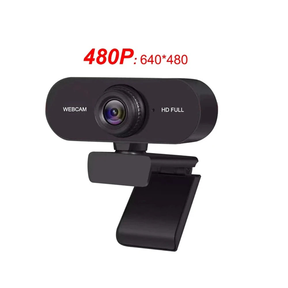 Cámara Web HD 2K 1080P 720P 480P para ordenador portátil de escritorio Mini cámara Web USB con micrófonos cubierta de cámara Web para YouTube Skype