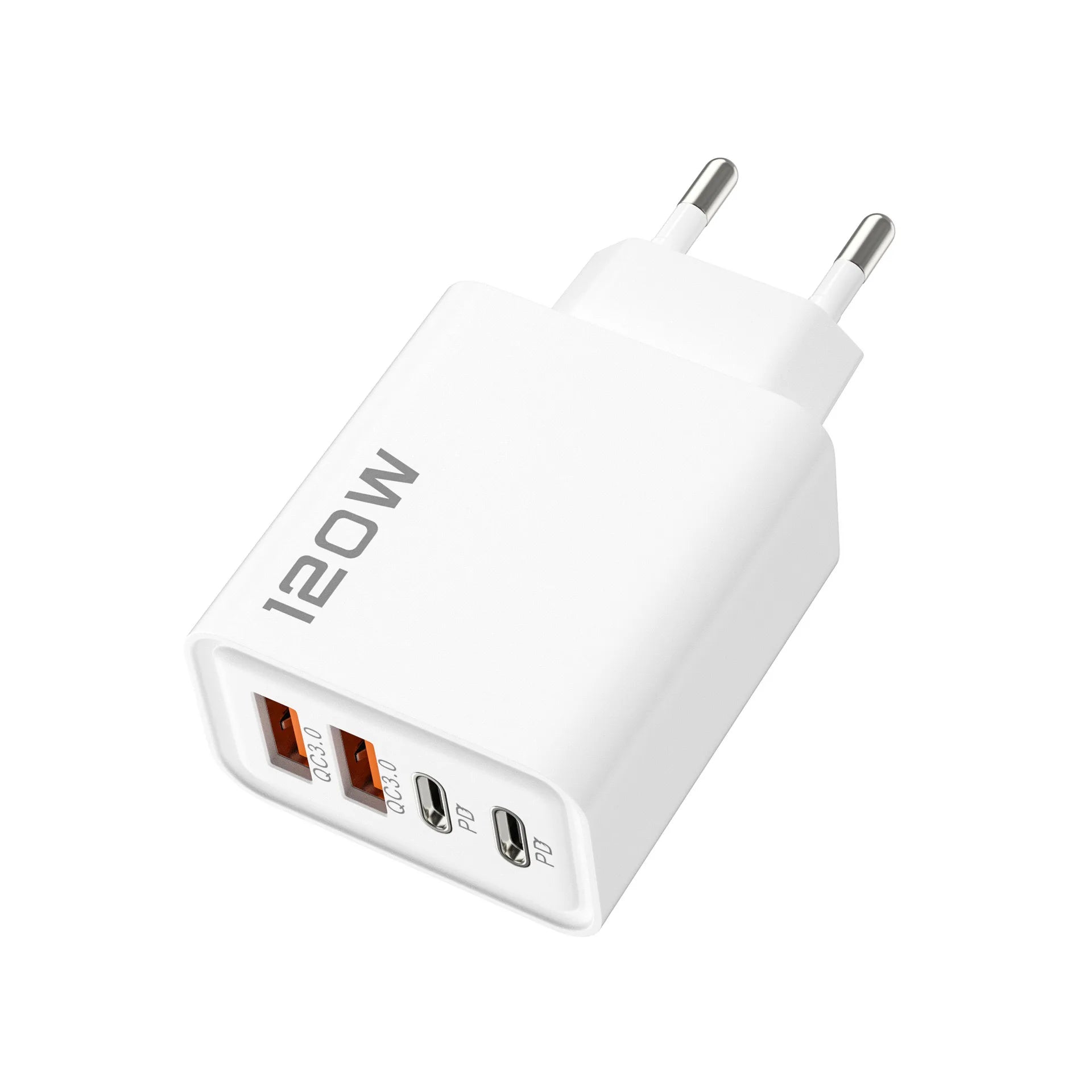 Total 120W Fast Charger Type C Quick Charge 3.0 USB Charger Adapter For iPhone Samsung Xiaomi PD USB Charger Fast Charging Plug