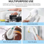 Cepillo eléctrico recargable por Usb para lavar platos, limpiador de fregadero, baño y bañera, depurador giratorio