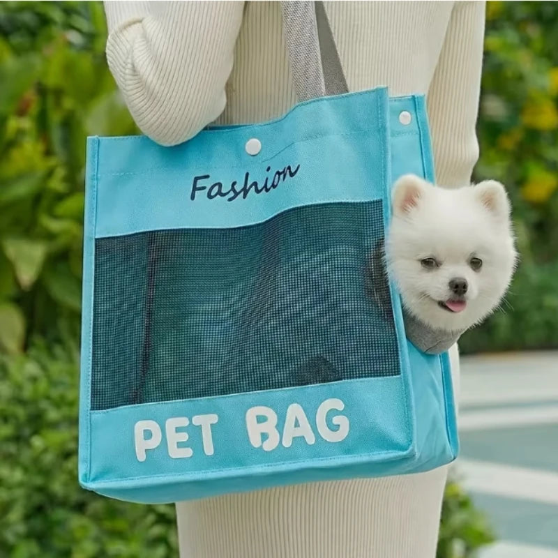 Mochila Transportadora para Perros y Gatos Pequeños – Cómoda, Transpirable y Plegable