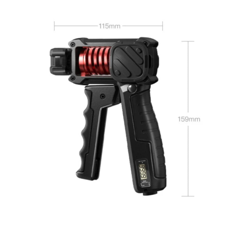 Hand Grip Strengthener Adjustable Resistance 5-120KG Steel Spring Electronic Counting Nonslip Grip for Strength Training Wrist