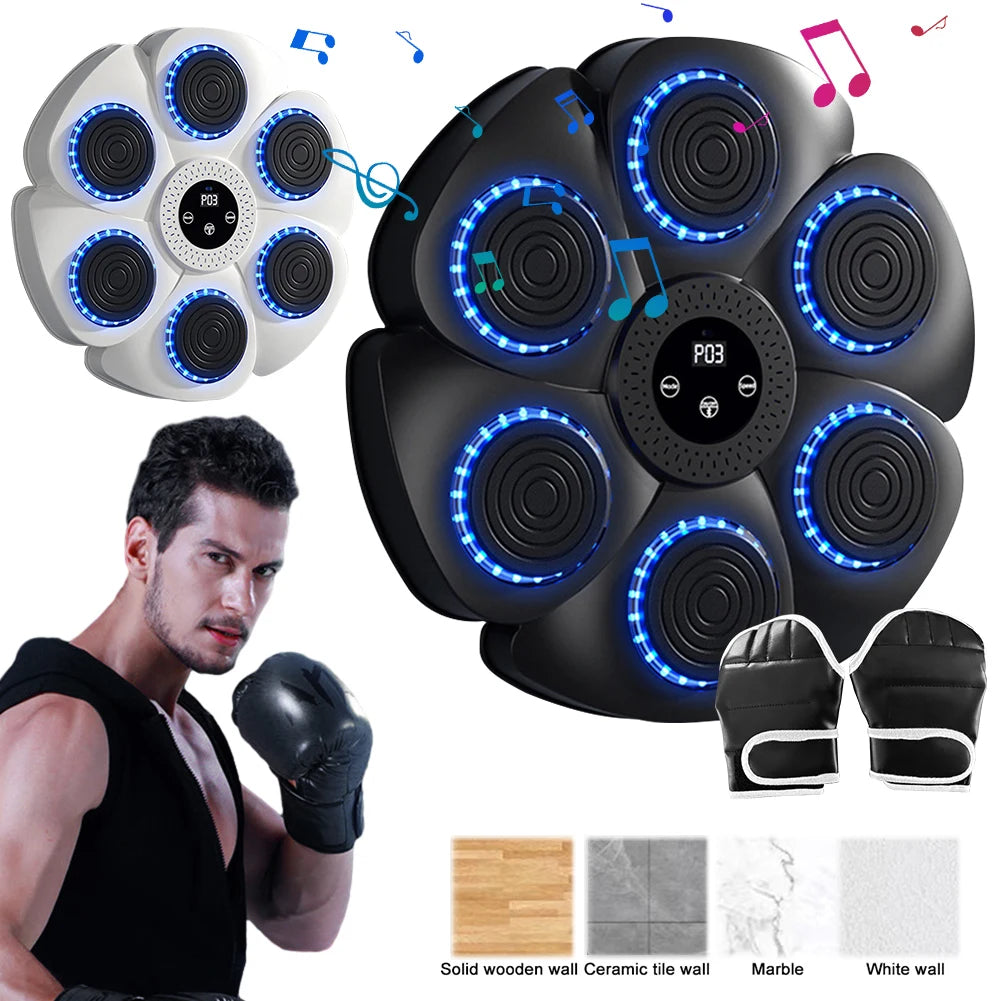 Smart Bluetooth Music Boxing Machine Gloves Boxing Training Punching Bag Boxing Equipment Muay Thai Home Gym For Adults Kids