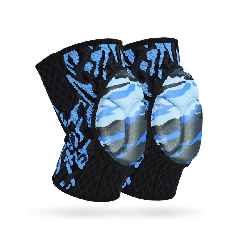 1 Pair Sports Knee Pads Padded Compression Pro Knee Sleeves for Youth & Adult Basketball Wrestling Volleyball Workout Knee Brace