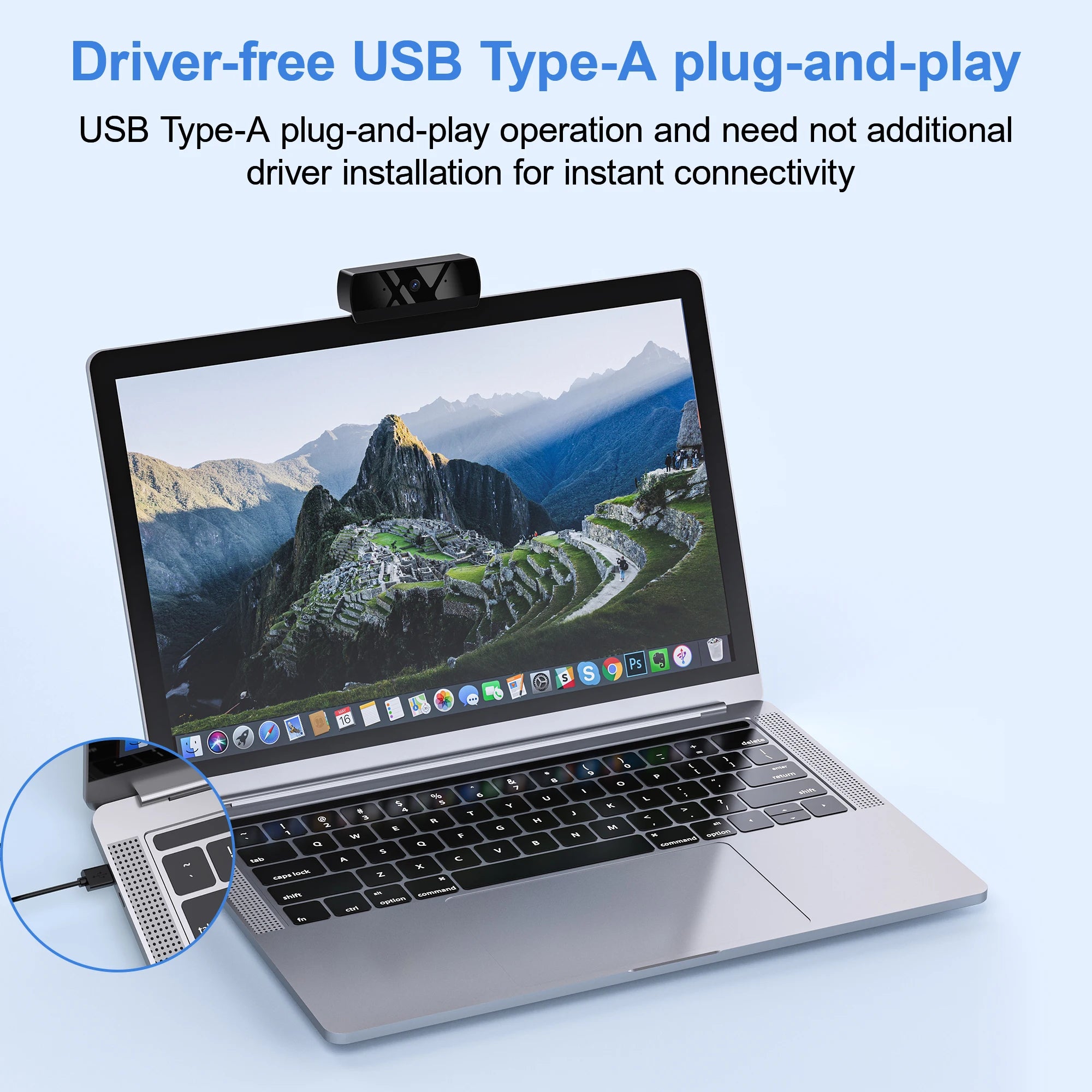 Cámara Web HD 1080P con micrófono, cámara web USB con enfoque automático, cámara para PC y portátil para transmisión en vivo/videollamadas/conferencia Plug and Play