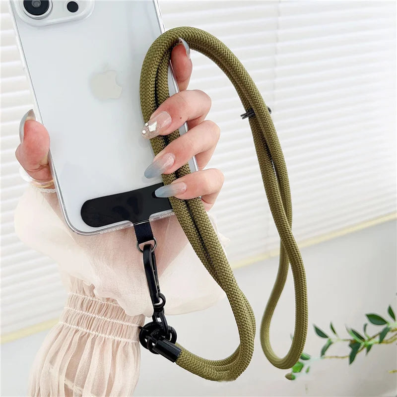1pc Outdoor Mobile Phone Hanging Rope Crossbody Backable Neck Hanging Strap Durable Phone PLR Lanyard for Mountainous Anti-lost