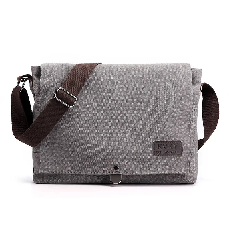 New Fashion Cross Body Bag New Men Canvas Crossbody Shoulder Messenger Bags Man Casual Solid Multi Function Portable Male Bag