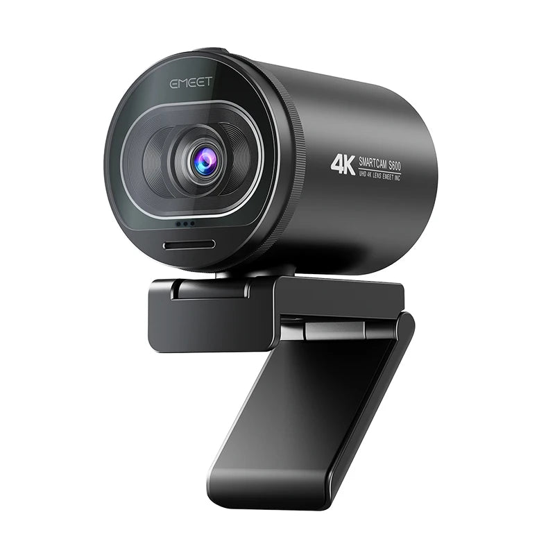 Cámara Web 4K para Streaming, Cámara Web 1080P 60FPS USB EMEET S600 con Autoenfoque y Micrófonos para Tiktok/YouTube