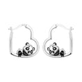 Cycuff Original 925 Sterling Silver Blue Green Chameleon Earrings Women Hoop Earring Anniversary Jewelry Trendy Gifts