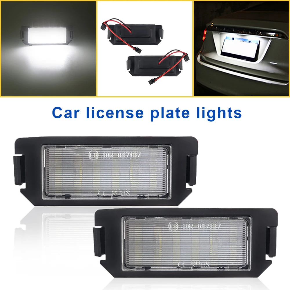 For Hyundai i20 XG30 Terracan HP license plate lights Suitable For Kia Picanto TA white LED car waterproof license plate lights