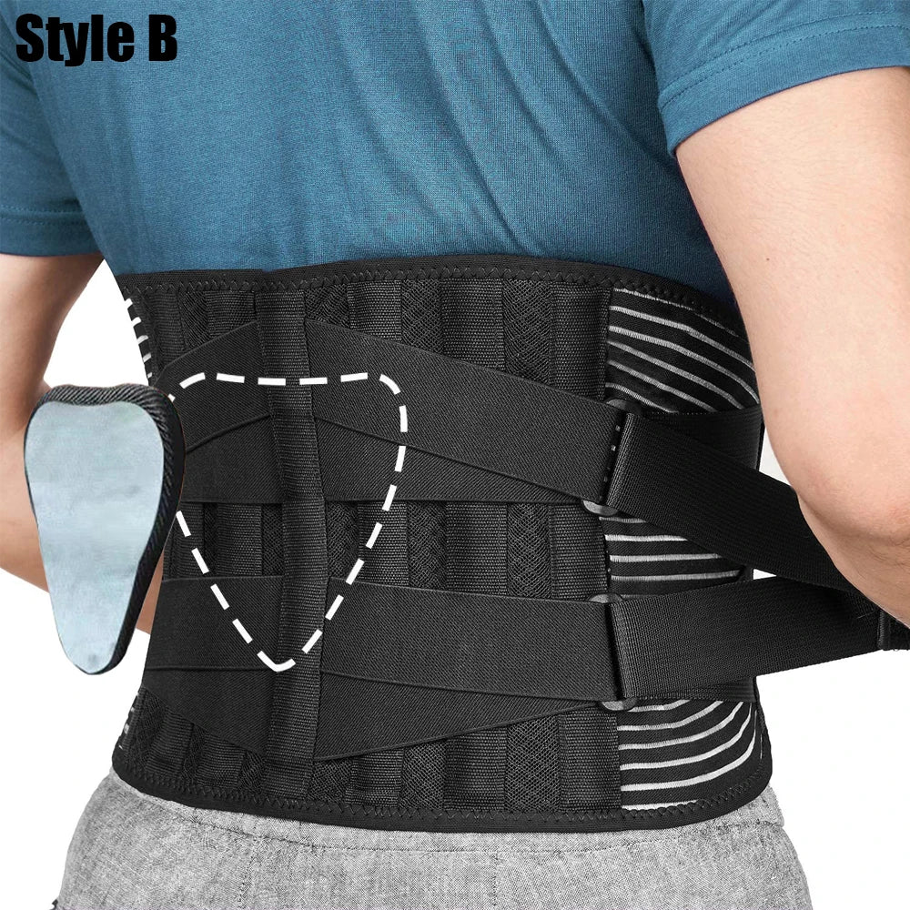Back Lumbar Support Belt Waist Orthopedic Brace Posture  Men Women Corset Spine Decompression Waist Trainer Pain Relief