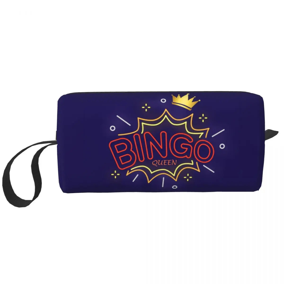 Custom Travel Bingo Balls Toiletry Bag Kawaii Paper Game Makeup Cosmetic Organizer Women Beauty Storage Dopp Kit Box