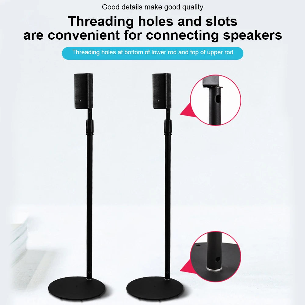 ThundeaL 2PCS Speaker Stand for Q30B 9500S Q900A JBL Bar Height 80-150cm Adjustable Universal Speaker Floor Stand Bracket Holder