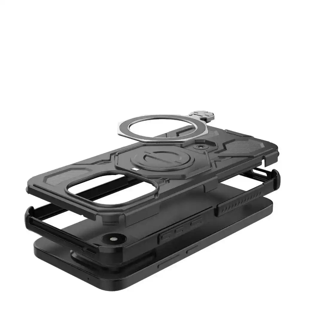 Rugged Armor Protect Ring Stand Cover For Xiaomi 15T Pro 17 Pro Max Redmi Note 15 Pro Plus 15 15C Wireless Charging Phone Case