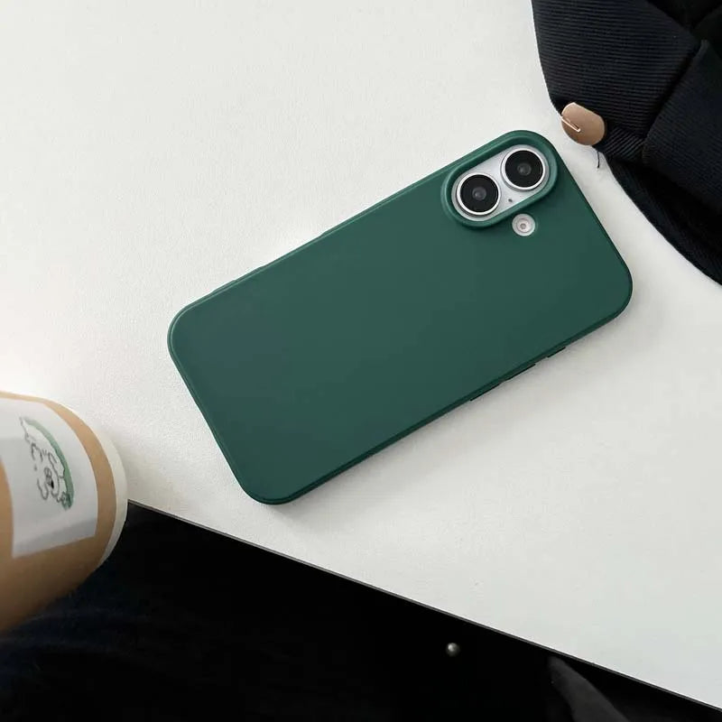 Luxury Candy Color Soft Cases for IPhone 15 14 16 13 Pro Max 16plus 16Pro Bumper Shockproof TPU Silicone Back Cover Caque
