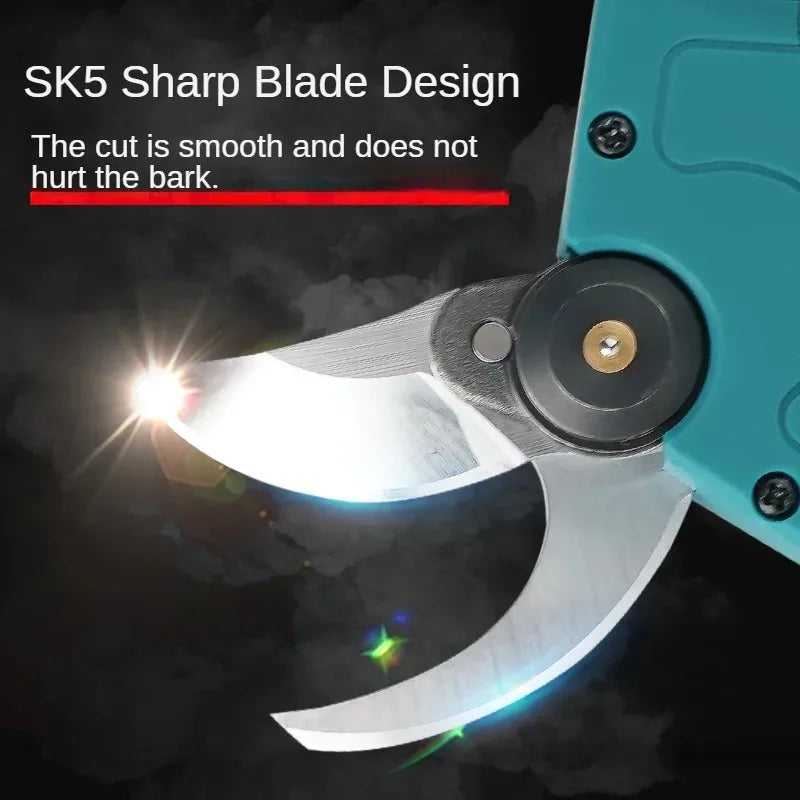 Cordless Electric Garden Pruning Shears Brushless Motor Fruit Tree Branch Cutter Scissors Fit  20V Battery Without Battery