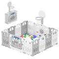 Baby Playpen for Baby and Toddlers, Foldable Plastic Playpen, Sturdy Babies Activity Centre Folding Large Pen Play Area