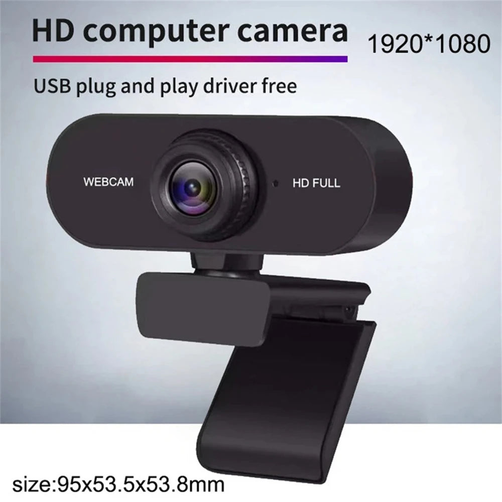 Cámara Web HD 2K 1080P 720P 480P para ordenador portátil de escritorio Mini cámara Web USB con micrófonos cubierta de cámara Web para YouTube Skype