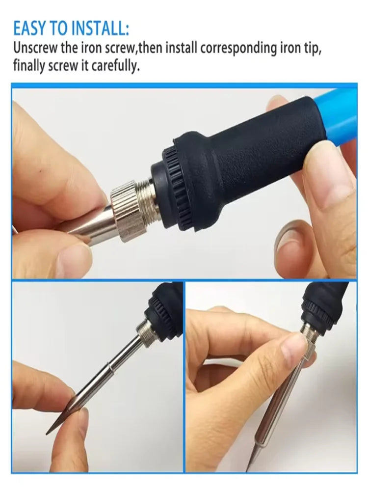 5 pieces of soldering irons with a 900M iron head set, hot bare copper electric iron heads