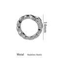 2pcs Stainless Steel Clasps Gold Geometry Heart Round Ring Lobster Clasp Hook Connectors DIY Jewelry Making Supplies Accessories