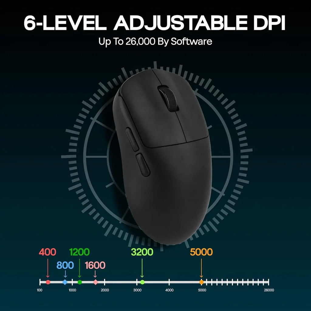 AULA SC800 Gaming Mouse USB-C Wired/2.4G 37g Lightweight 8K Paw3395 Sensor Customized Mice PC E-Sports Gamer Accessories Gifts
