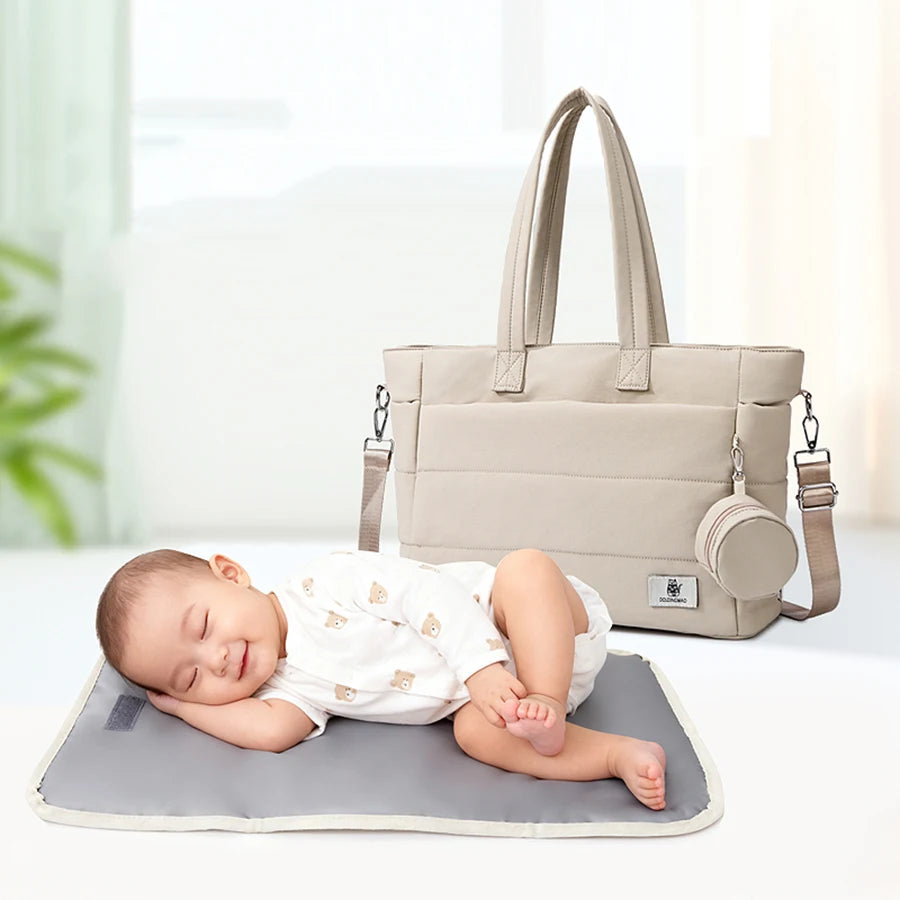 Mommy Dad Backpack with Changing Pads Pacifier Bag Hooks for Stroller Maternity Mom Bag for Baby Accessories Diaper Bag