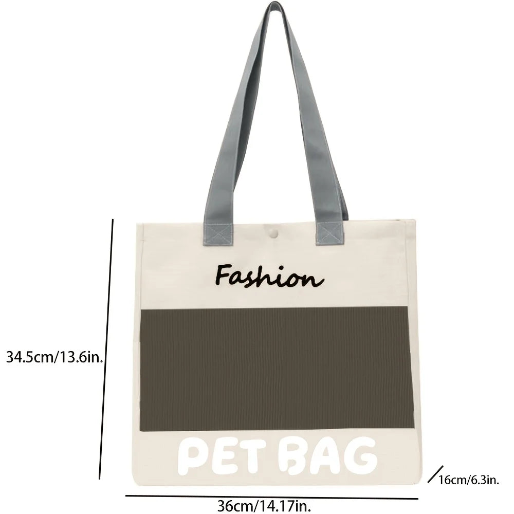 Mochila Transportadora para Perros y Gatos Pequeños – Cómoda, Transpirable y Plegable