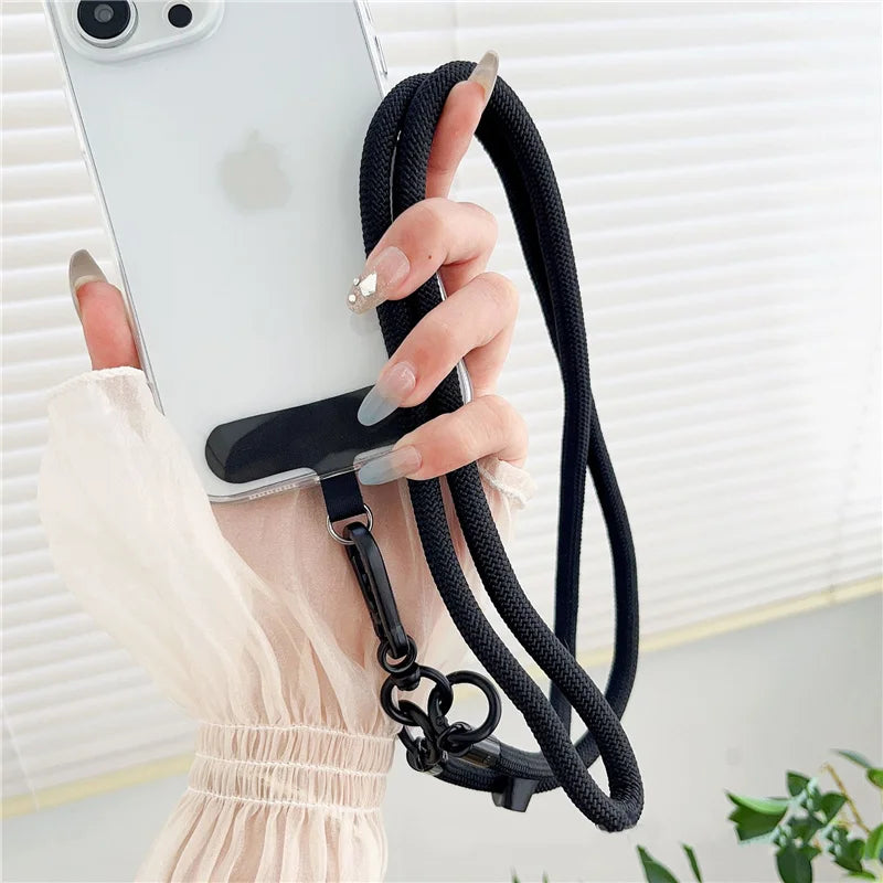 1pc Outdoor Mobile Phone Hanging Rope Crossbody Backable Neck Hanging Strap Durable Phone PLR Lanyard for Mountainous Anti-lost
